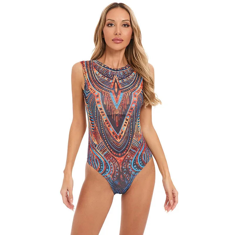 New High Waist Sexy Swimsuit Women Summer Bathing Suit Bikini Set Sleeveless Swimwear Women Beach Swimming Suit For Female