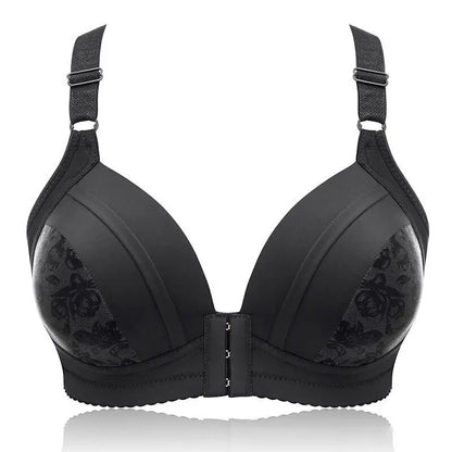 Women Front Button Bra Plus Size Thin Bralette Lingerie Mother's Cotton Wireless Underwear Sleep Bra Comfortble Underwear