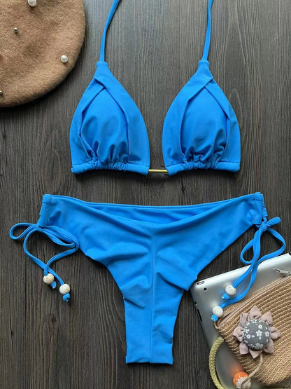 RUOTONGSEPT 2025 New Sexy 13 Color Triangle Bathing Suit for Women Brazilian Bikinis Swimwear Push Up Swimsuit Beach Bikini Set