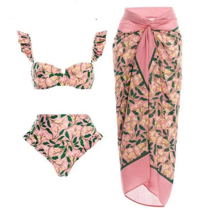2023 Sexy Fashion One Piece Swimsuit Solid 3D Flower Summer Women Swimwear Beachwear Summer Luxury Monokini Bathing Suit