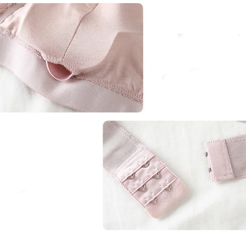 Lace Triangle Bralette Women"s Scalloped Lace Trim Bra Soft Thin Strap Underwear Backless Light Support Bra Sexy Lingerie