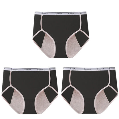 3pcs Cotton Menstruation Panties Women Menstrual Panties Plus Size High Waist Period Underwear Lady Leak Proof Menstruales Brife