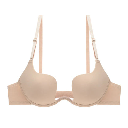 Sexy Invisible Seamless U-Back Bra | Push-Up Adhesive Silicone Cover for Wedding Dress,Backless Dress, Smooth Strapless Bralette
