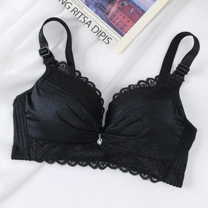 Ultra Push Up Bra with Side Support, 8cm Padding Non Slip Bra for Small Chest, Wireless Full Coverage Bra for A/B Cup