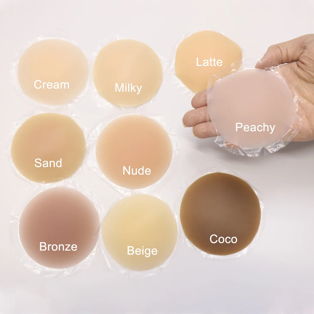 3 Pairs Reusable Nipple Covers Silicone Nipple Pasties For Women Adhesive Breast Petals Chest Sticker No Show Sticky Bra