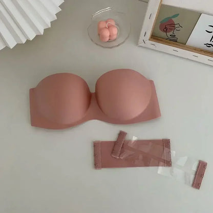 Invisible Push Up Bras Women Strapless Bra Underwear Seamless Solid Without Straps Bralette Lingerie Women Intimates