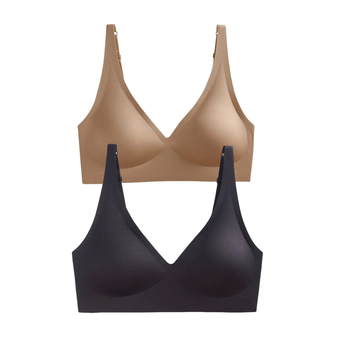 2Pcs/Set Seamless Bras For Women Wireless Underwear Push Up Brassiere Soft Padded Intimates Female Sexy Lingerie Sleepwear S-XXL