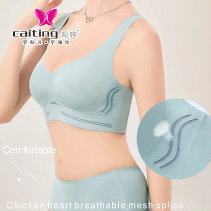 CAITING Seamless Bra Women good quality women underwear  No trace Tops Sexy Wireless Women's Underwear Vest-style push-up bra