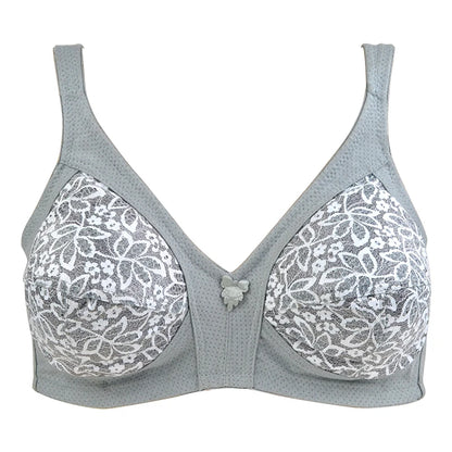 Women's Wireless Bra Cotton Plus Size Bras Comfortable Underwear Thin Breathable  Lingerie Big Cup 52F 54E
