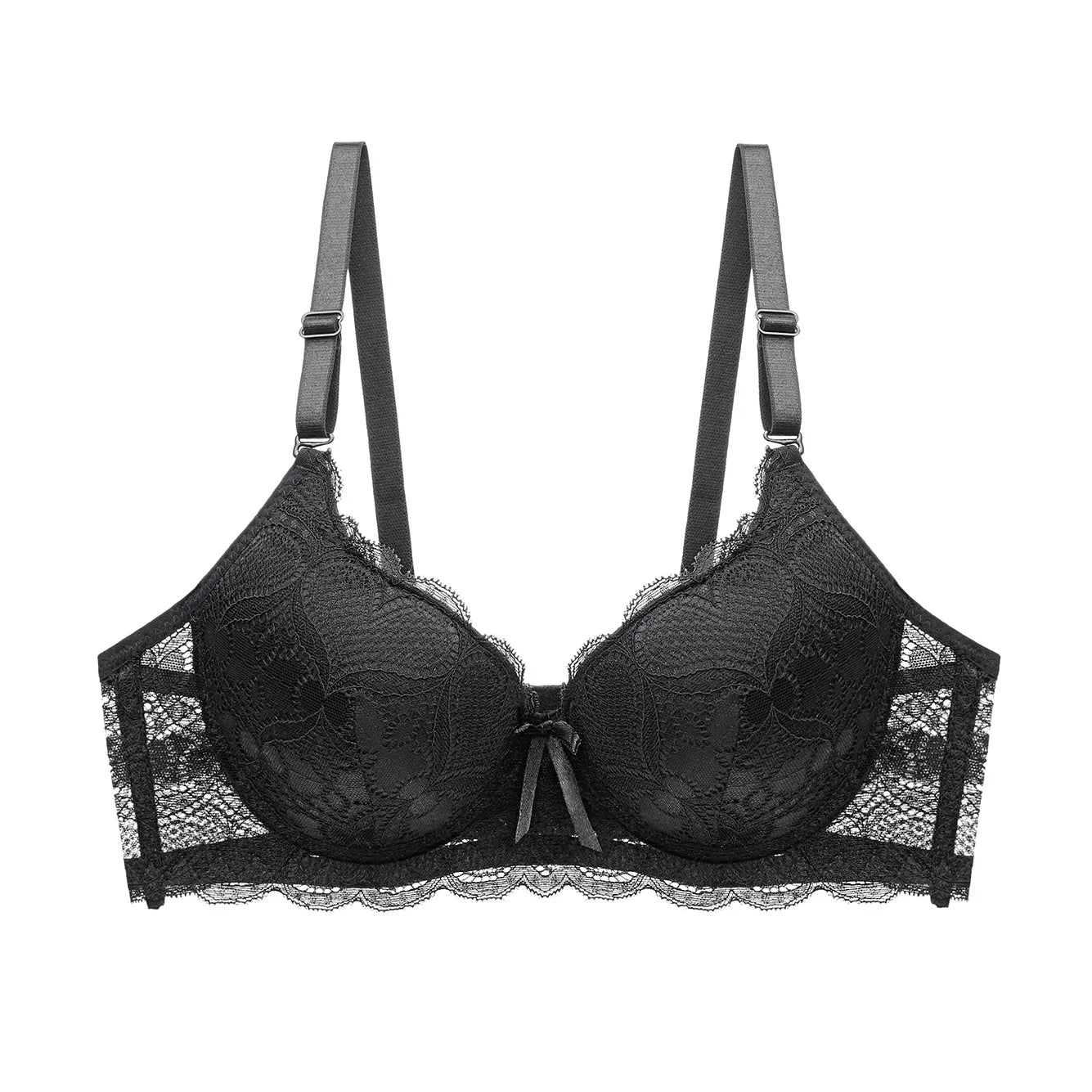 Sexy Push Up Bras for Women 75 80 85 90 95 B C Cup Thick Padded Underwear for Girls 3/4 Cup Plunge Bra Female Lingeries