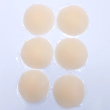 3 Pairs Reusable Nipple Covers Silicone Nipple Pasties For Women Adhesive Breast Petals Chest Sticker No Show Sticky Bra