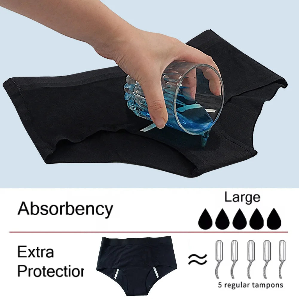 Women's Cotton Breathable Period Panties Leak Proof Health Seamless Briefs Soft Underwear  During Periods Dropshipping