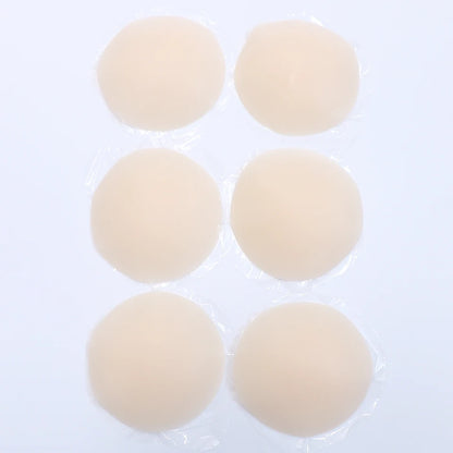 3 Pairs Reusable Nipple Covers Silicone Nipple Pasties For Women Adhesive Breast Petals Chest Sticker No Show Sticky Bra