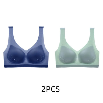 2PCS sexy bra lingerie Plus Size 4XL Seamless Bralette Wire Free Bras For Women Underwear Lingerie Sleep Brassiere Breathable