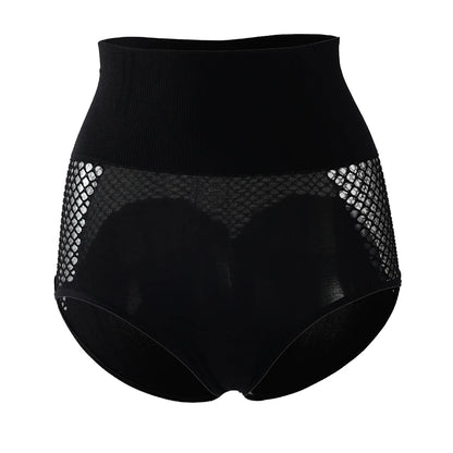 Flarixa 1/2/3Pcs Hollow Belly Control Shapewear Women Panties High Waist Double Layer Tummy Shaper Heart-shaped Hip Lift Pants