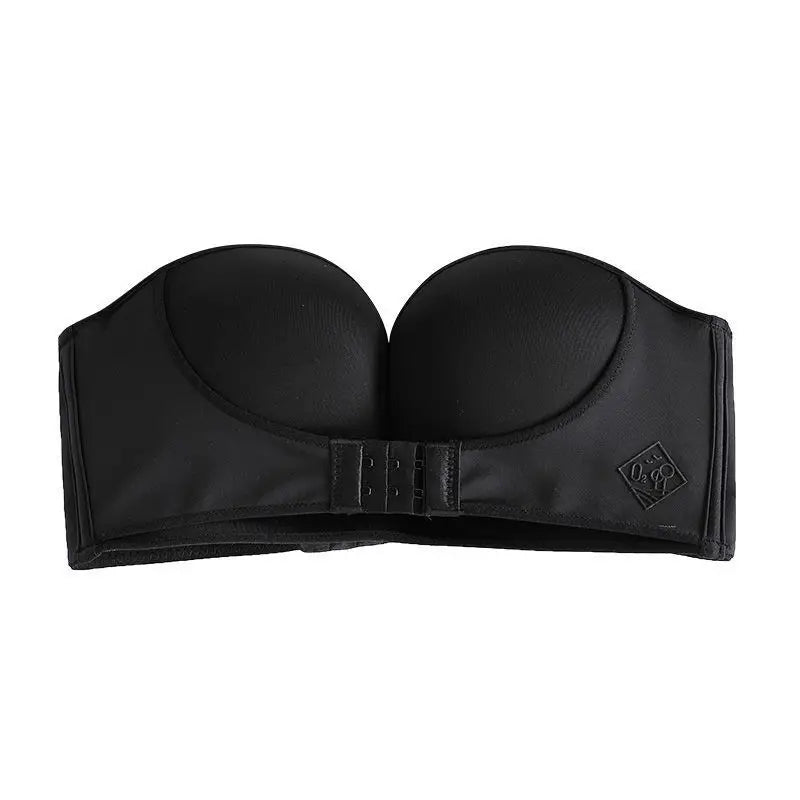 FINETOO Front Closure Strapless Bra For Woman Sexy Invisible Bras Underwear Female Push Up Brassiere One-piece Wireless Bralette