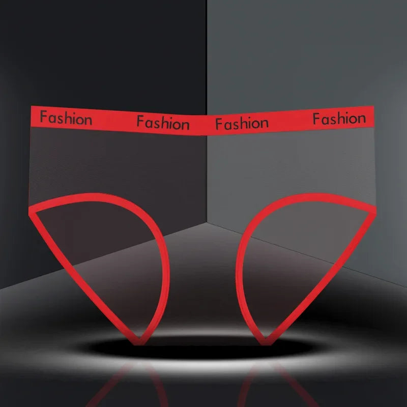Transparent Mesh Underwear for Women Summer Ultra-thin Briefs Seamless Sexy Panties Perspective Female Triangle Underpants