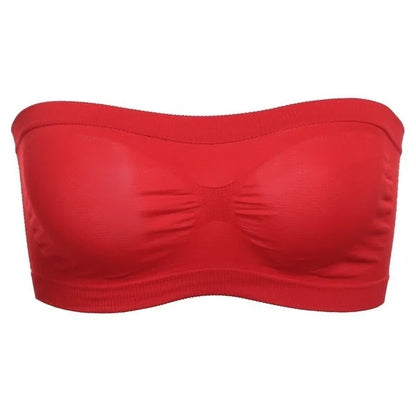 Women Sexy Lingerie Lace Seamless Tube Top Breathable Strapless Bandeau Bra Underwear Without Pad Sleep Underwear Sports Bra