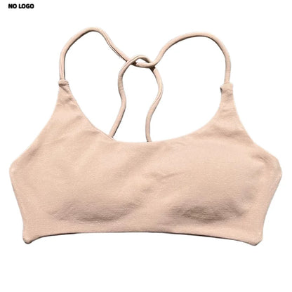 No Logo Twist Back Bra Woman Seamless Yoga Underwear High Support Backless Sports Bra Running Workouts Top Running Gym Bra