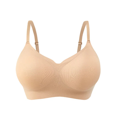 FallSweet Classical Red Plaid Push Up Bra for Women Seamless Wireless Bralette Female Invisible Brassiere Small Breasts Lingerie