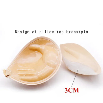 Palm Push Up Invisible Silicone Bra Womens Chest Stickers Lift Up Self Adhesive Bra Cover Bra Silicone Pad Sexy Strapless Breast