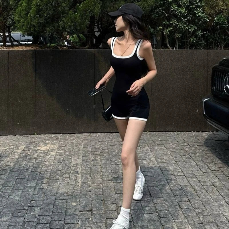 Thai Style Elegant One Piece Swimsuit Sexy White Edge Swimsuit Women Modest Tummy Control Swimwear for Hot Spring Pool Resort