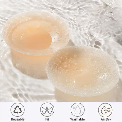 3 Pairs Reusable Nipple Covers Silicone Nipple Pasties For Women Adhesive Breast Petals Chest Sticker No Show Sticky Bra