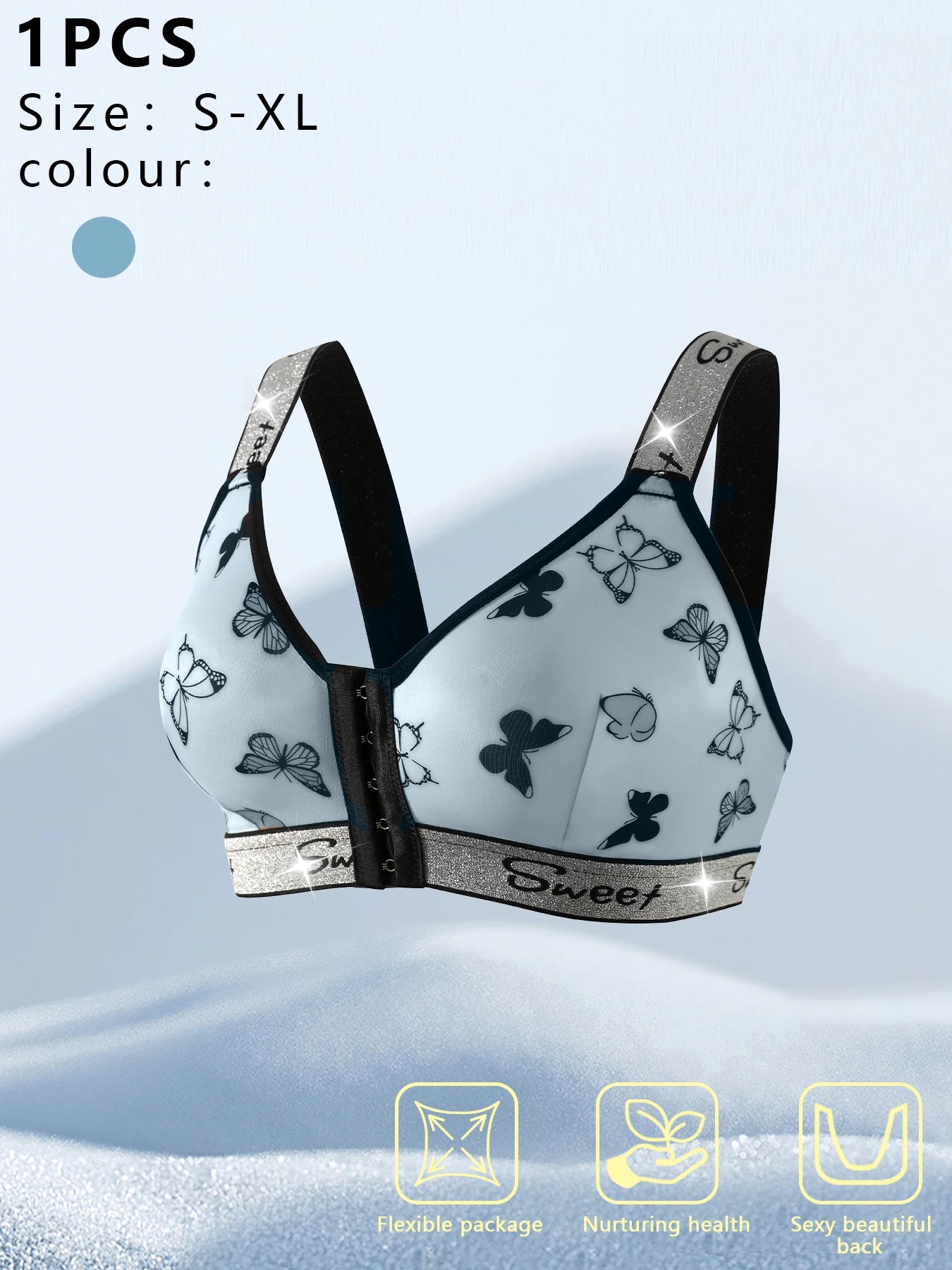 1pc Women's Casual Comfortable Wireless Bra