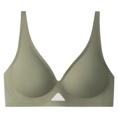 Seamless Bras For Women Push-Up Bra With Pads U-Shape Back Non-wire Brasiere Underwear Breathable V-Neck Sexy Lingerie S-XL