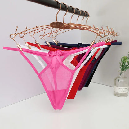 Women's panties Women's Low-Waist Seamless G-String Thong Lace Panties Sexy Cut-Out T-Back Ladies Underwear Lingerie Women's tho