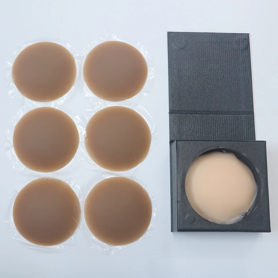 3 Pairs Reusable Nipple Covers Silicone Nipple Pasties For Women Adhesive Breast Petals Chest Sticker No Show Sticky Bra