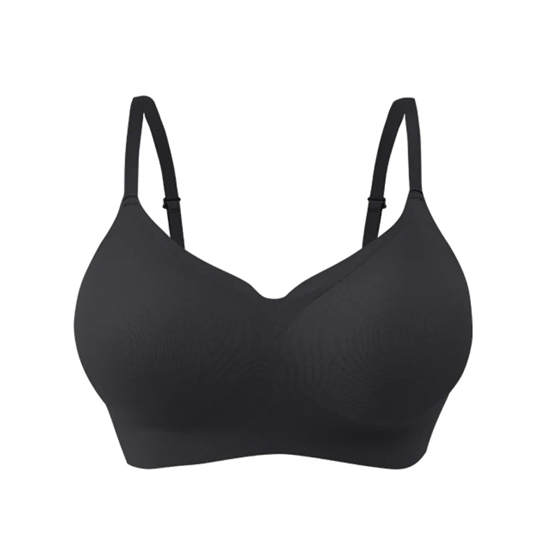 FallSweet Classical Red Plaid Push Up Bra for Women Seamless Wireless Bralette Female Invisible Brassiere Small Breasts Lingerie