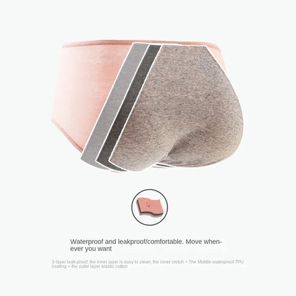 10PCS Cotton Menstrual Panties for Urinary Incontinence Woman Underpants Women Briefs Women's Underwear Leak Proof Period Anti