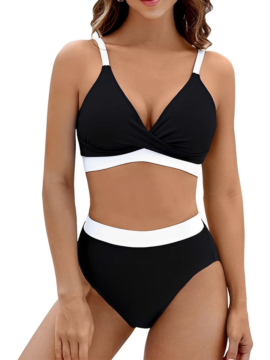2026 Strappy Bikini High Waist Swimsuit Women Sexy Solid Swimwear Female Bathers Swimming Bathing Swimming Swim Suit Beachwear