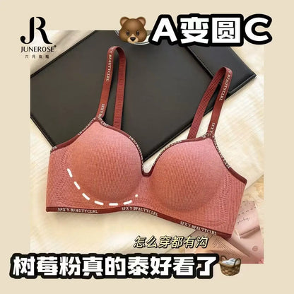 8cm Extreme Push Up Bra for Small Chest AA-A-B Cup Ultra Thick Padding Wireless Bra for Max Lift Deep Plunge Seamless Lingerie