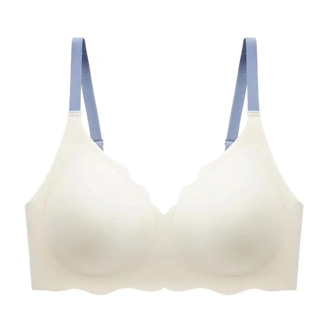 Sexy Seamless Breathable Underwear Women's No Wires Gathering Beautiful Back Sports Breast Reducing Sleeping Bra for Women