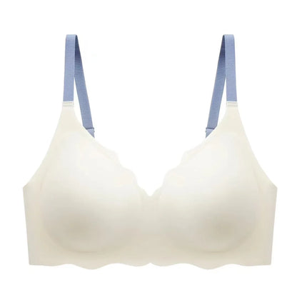 Sexy Seamless Breathable Underwear Women's No Wires Gathering Beautiful Back Sports Breast Reducing Sleeping Bra for Women