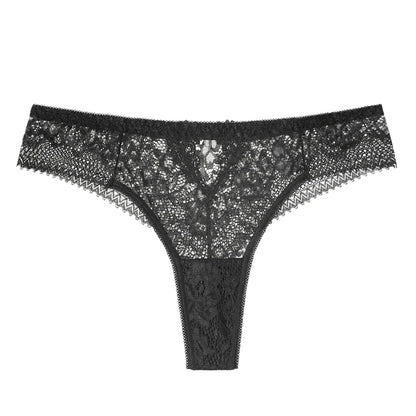 TERMEZY Women Sexy Lace Embroidery Panties Low-waist Underwear Female G String Hollow Out Lingerie Temptation Thong Intimates