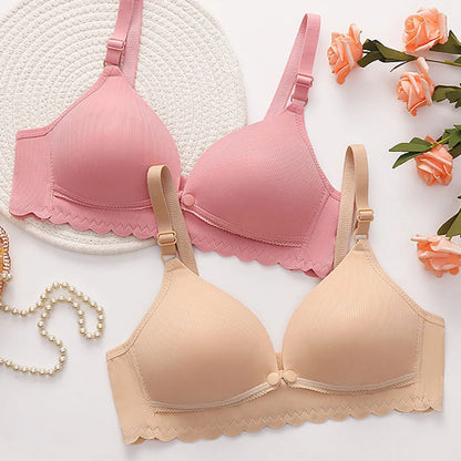 Women Pregnancy Nursing Bra Comfortable Anti Sagging Front Opening Buckle Postpartum Breastfeeding Convenient Bras New