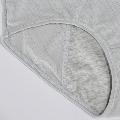 1pc Women's Leak Proof Menstrual Panties – Mid Waist Ice Silk Plus Size Waterproof Period Underwear Sexy Physiological Briefs