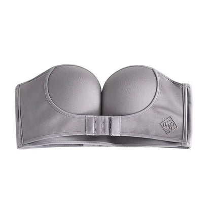 FINETOO Front Closure Strapless Bra For Woman Sexy Invisible Bras Underwear Female Push Up Brassiere One-piece Wireless Bralette