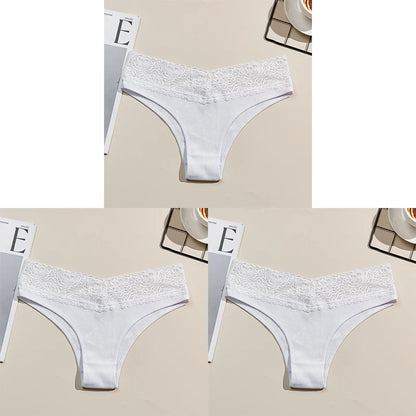 3PCS Breathable Comfortable Cotton Women's Underwear Sexy Fashion Women's Briefs Seamless Soft Women's Panties Stretchy Lingerie