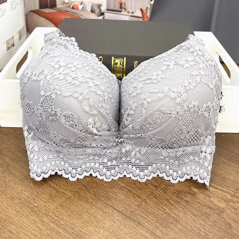 Ultra Push-Up Bra 12CM Extreme Padding for Small Chest Wireless Seamless Plunge Bra with Side Support Enhancer for Flat Chest