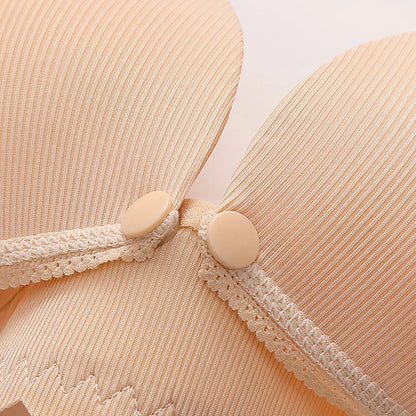 Women Pregnancy Nursing Bra Comfortable Anti Sagging Front Opening Buckle Postpartum Breastfeeding Convenient Bras New