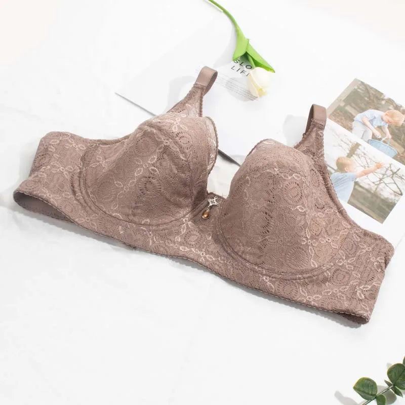FallSweet Plus Size Push Up Bras for Women Full Coverage Underwire  Bra Sexy Lace Brassiere