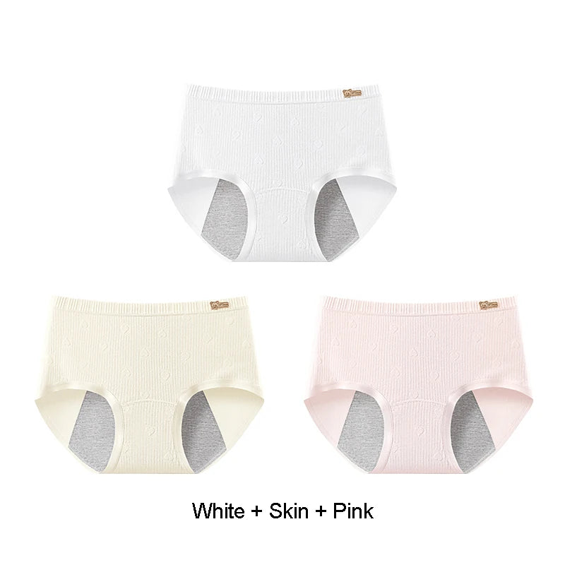 Briefs Panties Women Breathable Leak Proof Incontinence Triangular Panties Set Pack Women's Cotton Briefs Period Underwear Lady