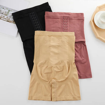 New Women Firm Tummy Control with Hook High Waist Trainer Body Shaper Butt Lifter Shapewear Panties Female Slimming Fajas Shorts
