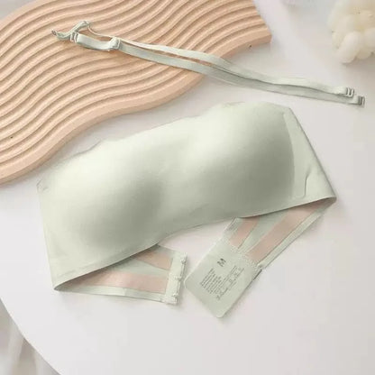 Seamless Strapless Invisible Bra for Small Chest Breathable Light Thin Gathered Breasts Beautiful Back Women's Underwear