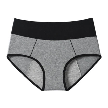 High Waist Menstrual Panties Woman Breathable Women's Cotton Briefs Plus Size M-4XL Physiological Leak Proof Period Underwear