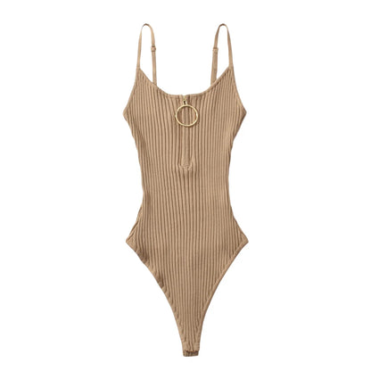 Sexy bodysuit women pink knitted tops women 2024 Summer bodycon bodysuits black camisole bodysuits crochet top backless green